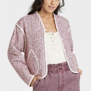 Universal Thread Quilted Floral Jacket